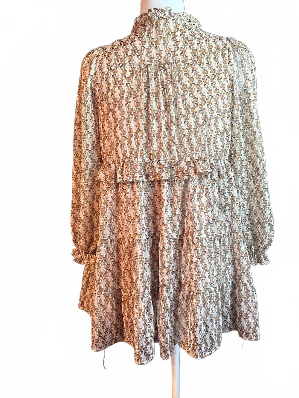 Fox Print Peasant Top by Mayoral 9 - Picture 5 of 6
